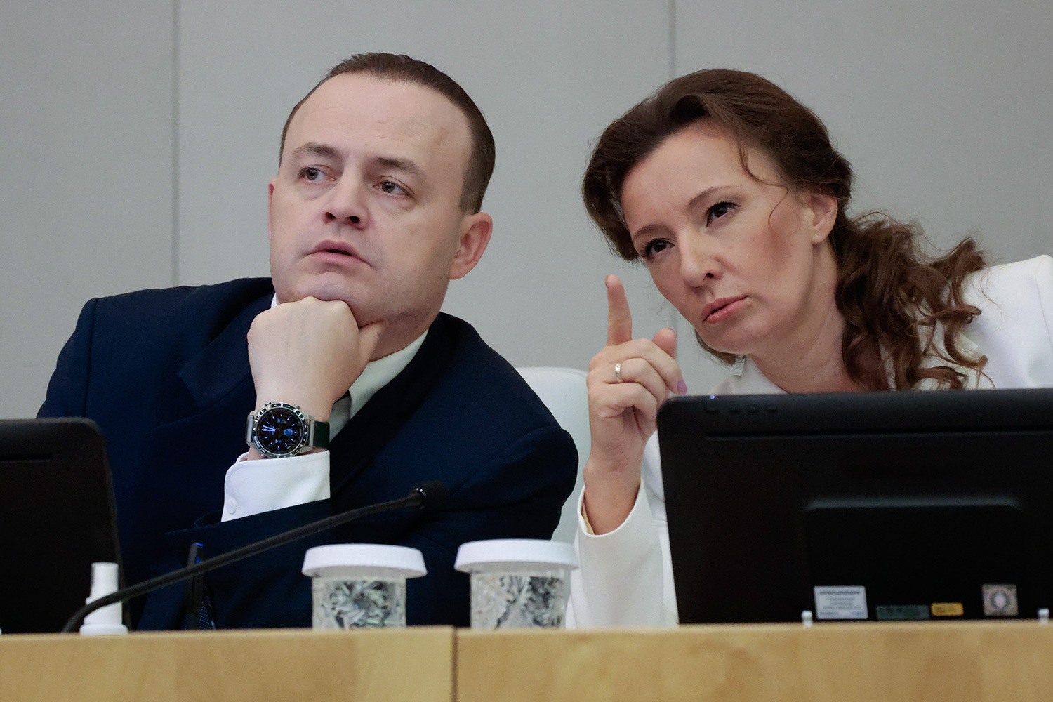 Избранные вице-спикеры Госдумы Владислав Даванков и Анна Кузнецова.