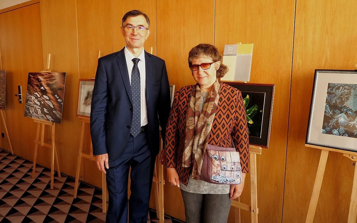 Сергей Ануфриев, директор «Петербургского медицинского форума» и фотохудожник Юлия Найвальт