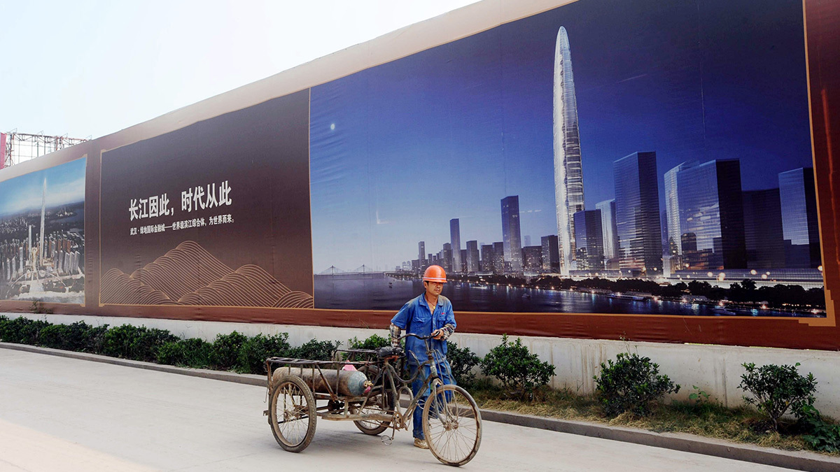 Строительство небоскреба Wuhan Greenland Center пришлось остановить из-за проблем с финансированием